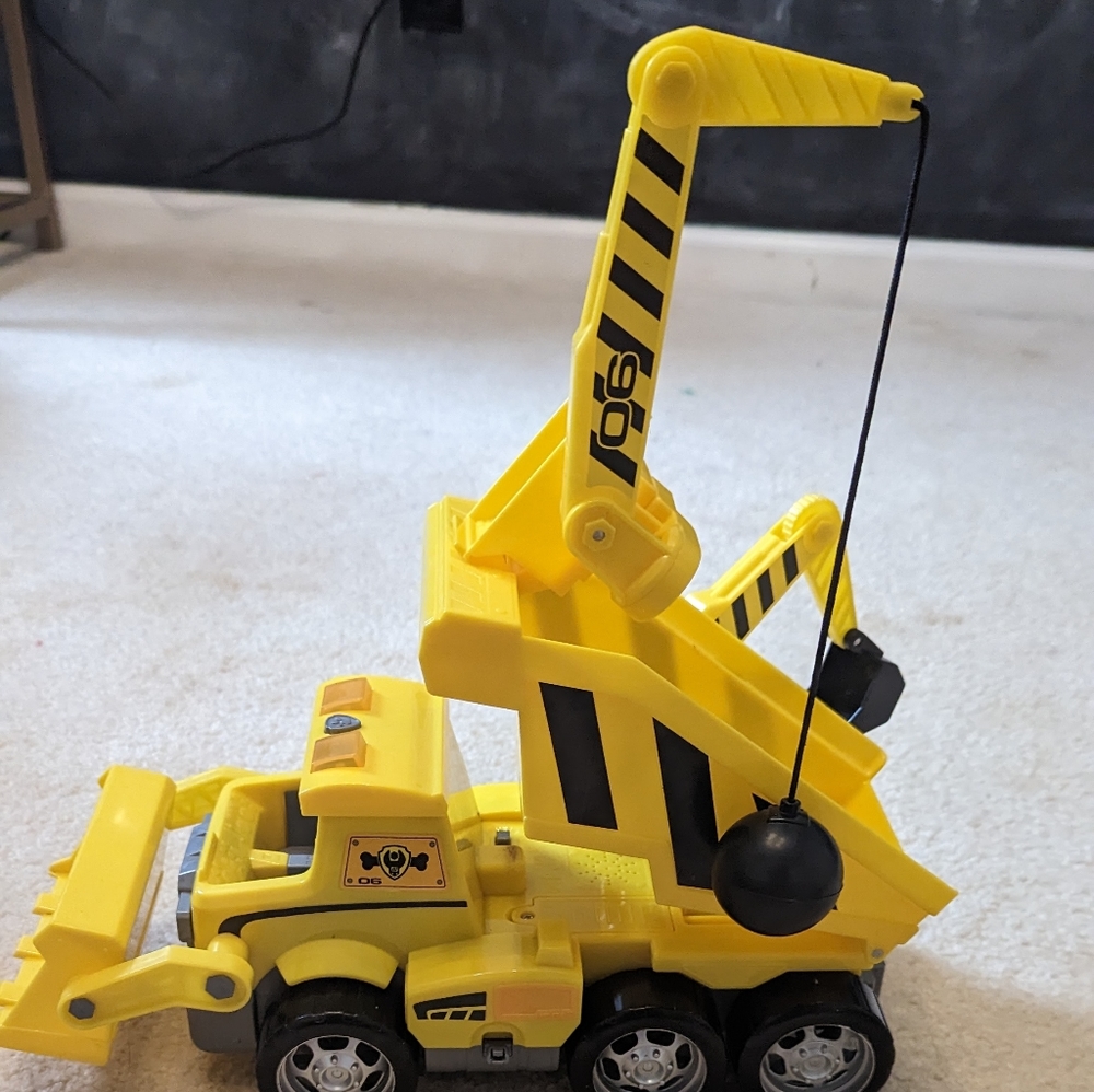Paw patrol crane truck. Never used. It make sounds